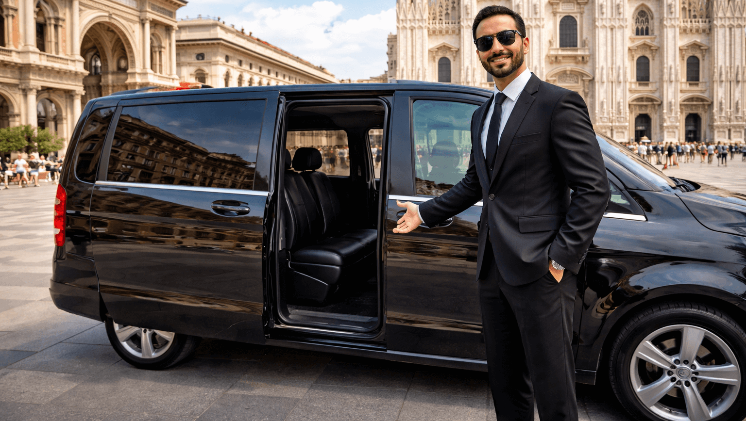 سيارة مع سائق عربي في ميلانو راحة المسافر العربي مع توب تيم تاكسي